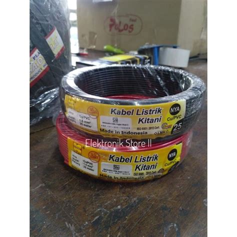 Jual Kabel Listrik Nya Tunggal Mm Full Meter Shopee Indonesia