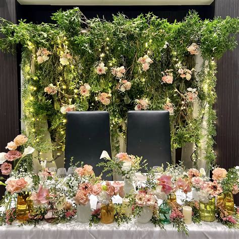 【オーダーメイド】メインテーブルandメインバック装花 【結婚式 フラワー 会場装花 オーダーメイド】 フラワー 会場装花 結婚式準備