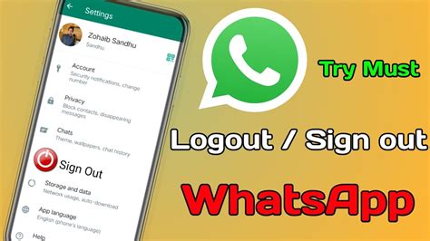 How To Logout Whatsapp From Mobile Phone How To Sign Out Whatsapp In