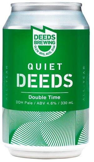 Deeds Brewing Quiet Deeds Double Time 375ml Liberty Liquors