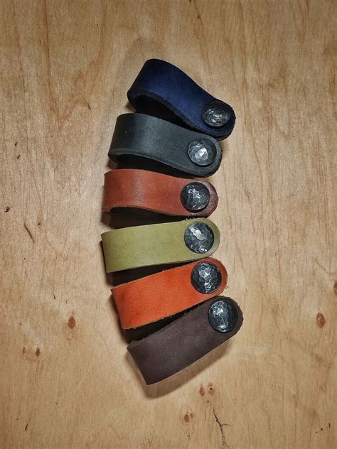 Leather Furniture Handles Drawer Pulls Knobs Leather | Etsy 