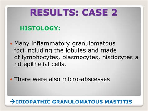 PPT - SEMIOLOGY AND DIFFERENT CAUSES OF GRANULOMATOUS MASTITIS PowerPoint Presentation - ID:2051886