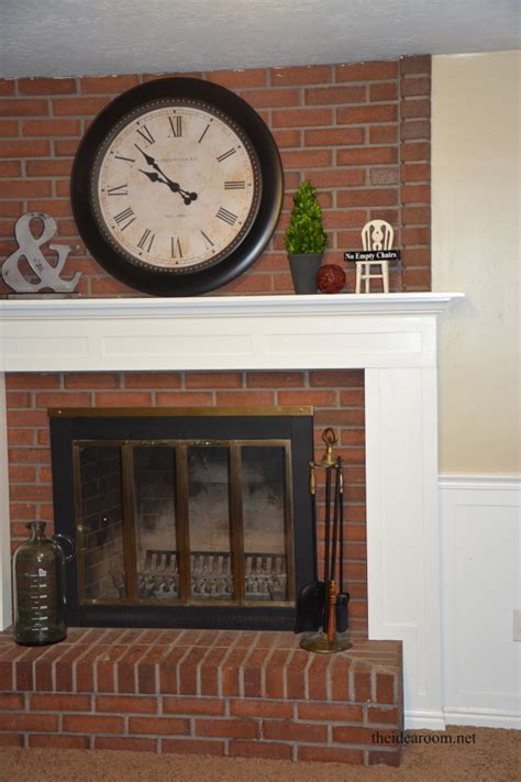 How To Build A Mantel Over Brick Fireplace Mriya Net