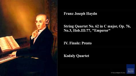 Franz Joseph Haydn String Quartet No In C Major Op No