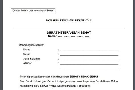 Download Pdf Contoh Surat Kesehatan Kpps Pemilu 2024 Gratis Dari