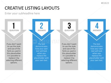 Creative Lists Powerpoint Template Version 2