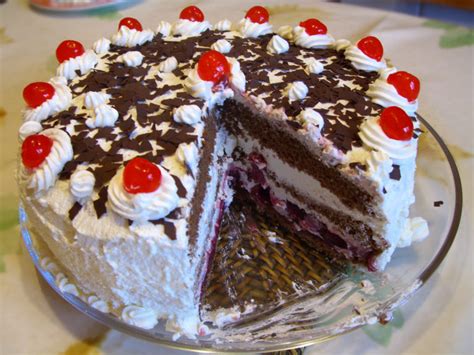 Authentic German Black Forest Cake •