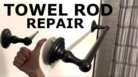 How To Repair A Loose Towel Rod Bar Drywall Anchors Diy