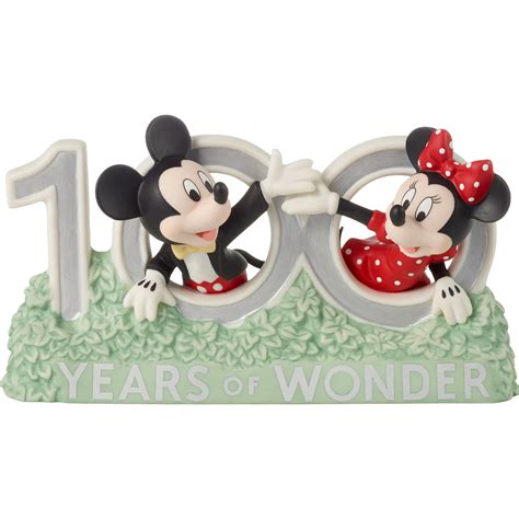 Precious Moments 223701 Disney Showcase Mickey Mouse and Minnie Mouse 100 Years Of Wonder Bisque ...