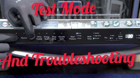 Frigidaire Gallery Dishwasher Troubleshooting And Diagnostic Mode