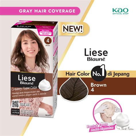 Liese Blaune Bubble Hair Color Foam Cat Pewarna Rambut Permanent