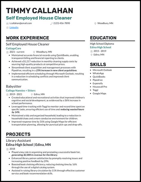 7 Cleaner Resume Examples Designed For The Job In 2024