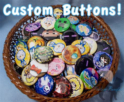 Custom Buttons - Picture Purrfect Art