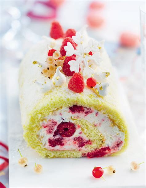 votre recette du jour Bûche mascarpone framboises