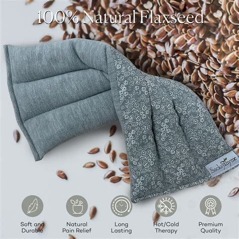 Microwavable Heating Pad Hot Therapy Relief Flaxseed Microwave Heating Pack Moist Heat Heating