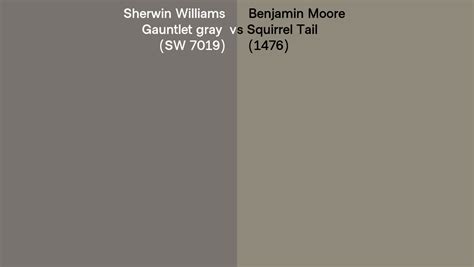 Sherwin Williams Gauntlet Gray Sw Vs Benjamin Moore Squirrel