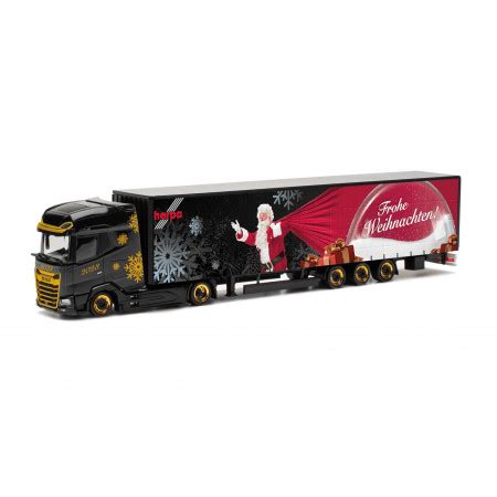 HERPA 1 87 DAF XG 15 Meter Lowliner Semitrailer Herpa Christmas