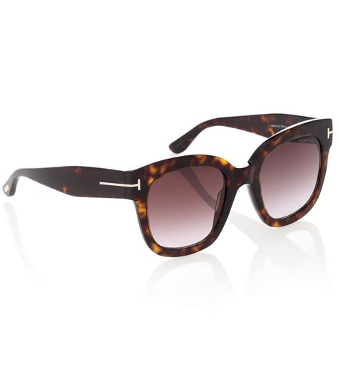 Tom Ford Synthetic Beatrix Square Sunglasses In Brown Lyst