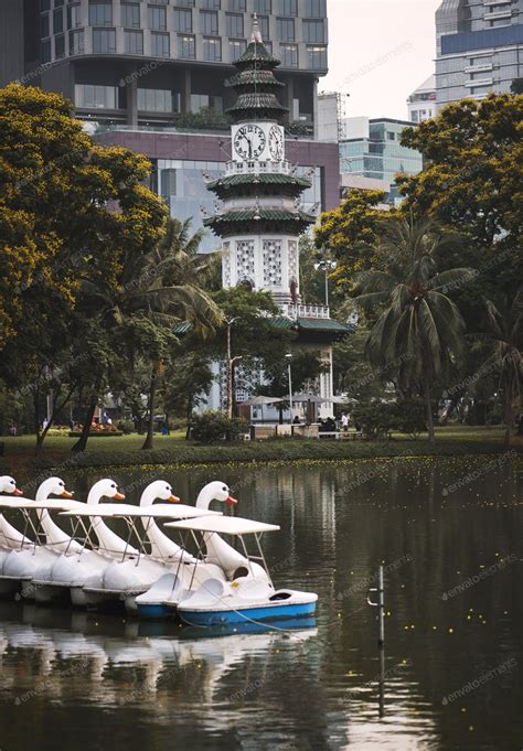 Swan Paddle Boats in Lumphini Park, Bangkok