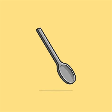 Löffel karikatur vektor symbol illustration food objekt icon konzept