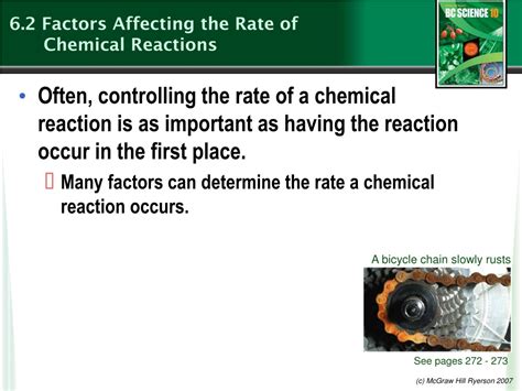 Ppt 6 2 Factors Affecting The Rate Of Chemical Reactions Powerpoint Presentation Id 9726117