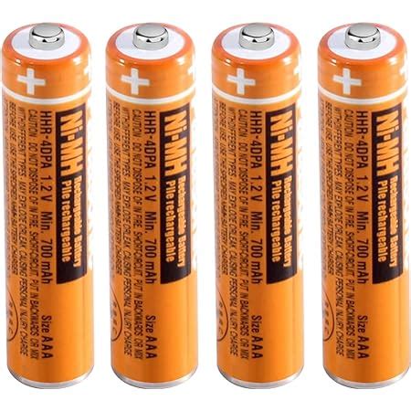 Amazon NI MH AAA Rechargeable Battery 1 2V 550mah 4 Pack Hhr