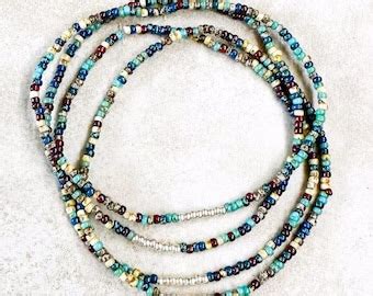 Picasso Mix Seed Bead Bracelet Stretch Set Of 4 Beaded Bracelets