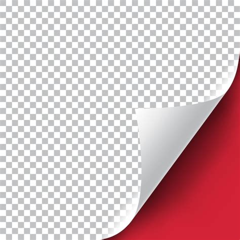 Premium Vector Curly Page Corner Realistic Illustration With