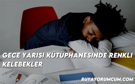 Gece Yarısı Kütüphanesinde Renkli Kelebekler