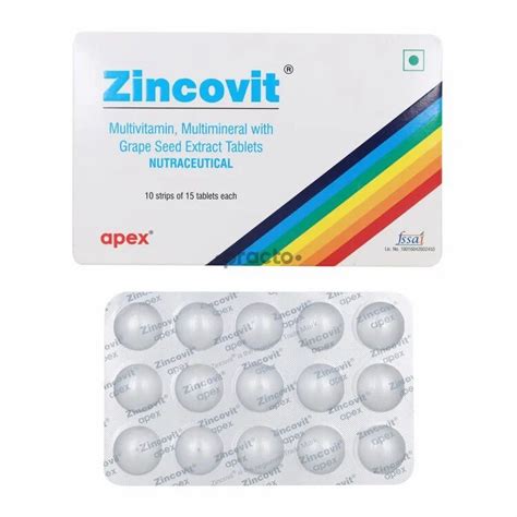 Zincovit Multivitamin Tablet 10 X 15 At Rs 150 Strip In Surat ID