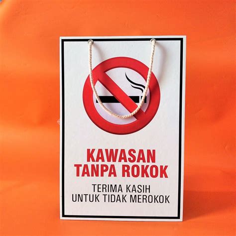 Jual Poster Gantung Hard Poster Kawasan Tanpa Rokok Shopee Indonesia