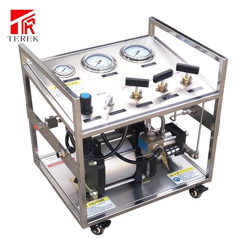 Terek Brand High Quality Double Stage Pneumatic Driven Gas Booster Pump Station Pressure Testing