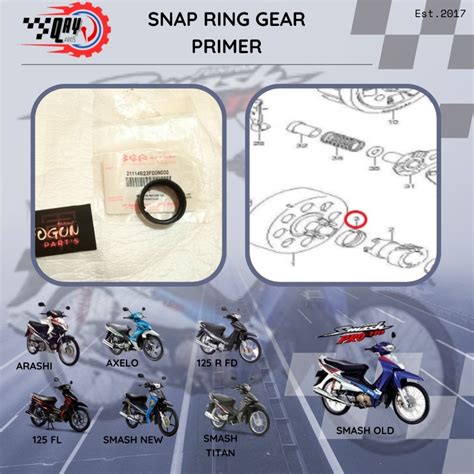 Jual Snap Ring Gear Primer Shogun Arashi Smash Shopee Indonesia