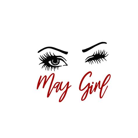 May Girl Face Svg Birthday Svg Girl Eyes Svg May Svg Gir Inspire