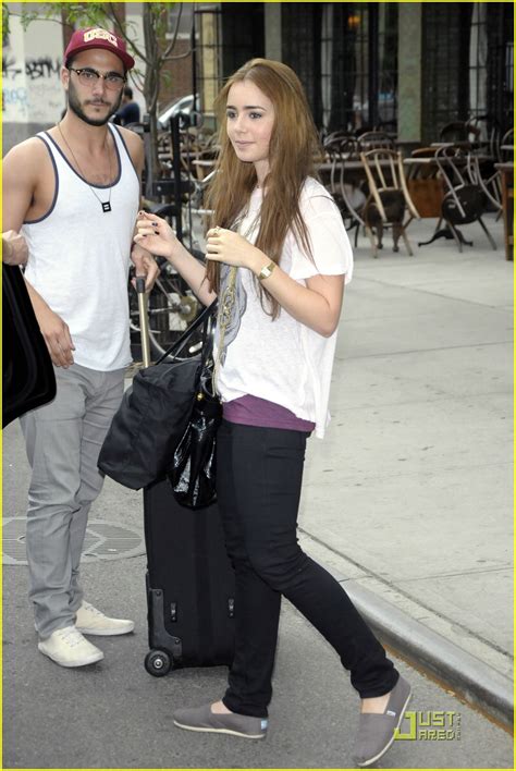 Full Sized Photo Of Lily Collins Priest Date 02 Lily Collins Priest