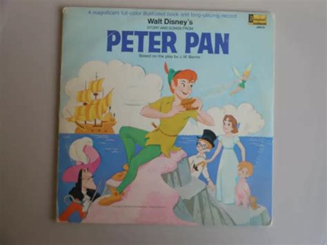 WALT DISNEYS STORY And Songs From Peter Pan 1969 W Story Book