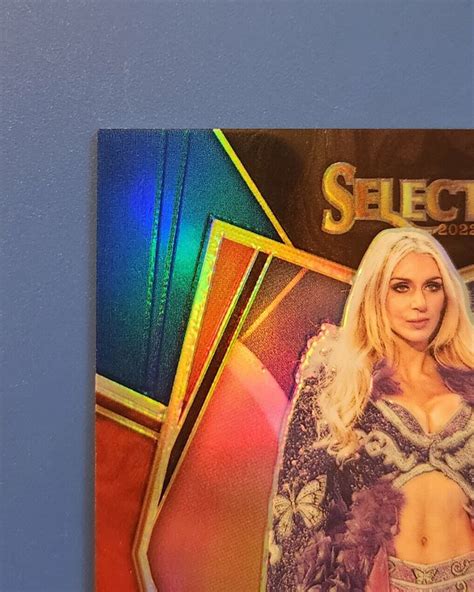 Charlotte Flair Blue Prizm D Wwe Panini Select Invest