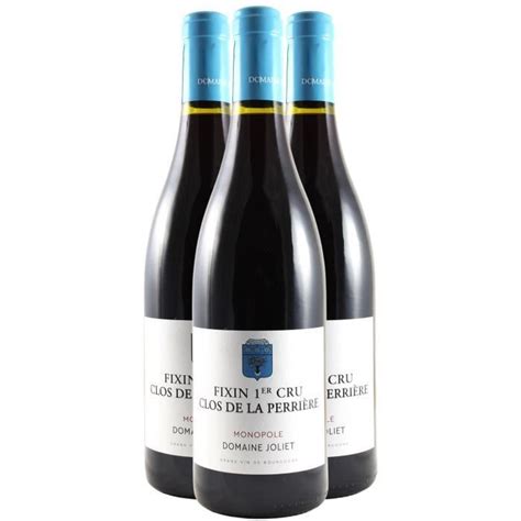 Fixin 1er Cru Clos de la Perrière Rouge 2019 Lot de 3x75cl Domaine