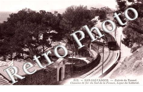 Photo Carte Postale Ancienne San Salvadour Entree Du Tunnel Chemin