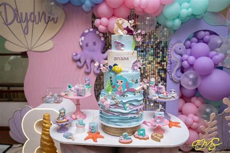 Kara S Party Ideas Mermaid Themed Birthday Party Kara S Party Ideas