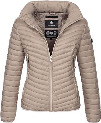 Navahoo Designer Damen Jacke Steppjacke Bergangsjacke Gesteppt Kapuze