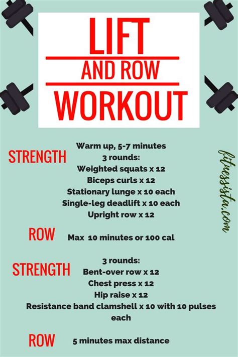 Lift And Row Workout Rower Workout Rowing Workout Rowing Machine