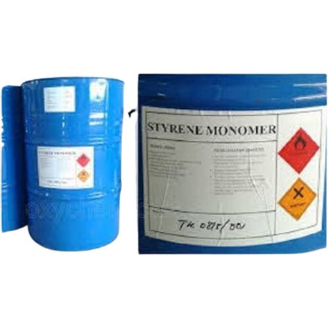 Styrene Monomer - 180kg Metal Barrel, Flammable Liquid For Industrial ...