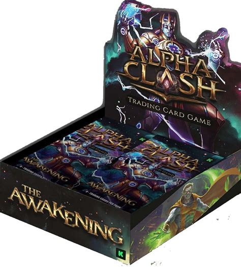 Alpha Clash Tcg Trading Card Game The Awakening Booster Box 24 Packs