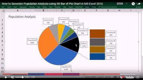 How To Make A 2D Bar Of Pie Chart In Excel 2016 YouTube