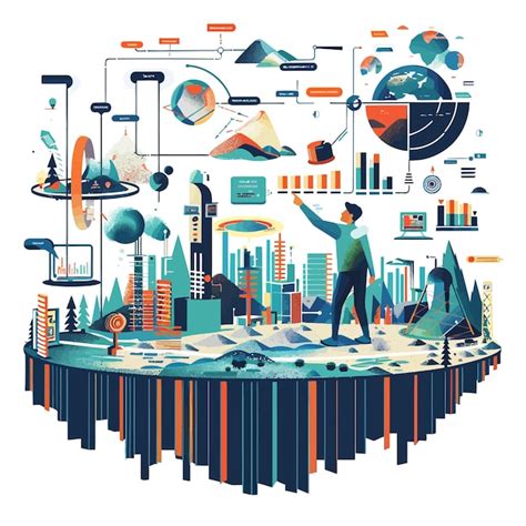 Premium Vector Data Science Vector Illustration