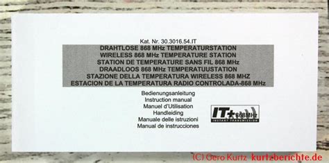 Erfahrungsbericht Tfa Dostmann Wave Funk Thermometer