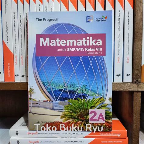 Buku Matematika Kelas 8 2a Semester 1 Smp Kurikulum Merdeka Erlangga Lazada Indonesia