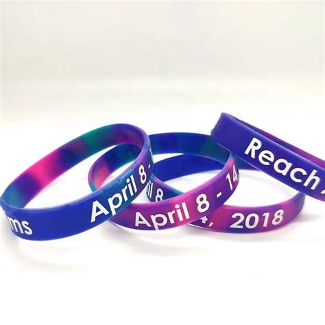 Custom Rubber Wristbands And Silicone Bracelets Can Be Personalized