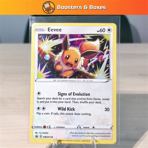 Eevee Swsh118 Sword And Shield Black Star Promos Shopee Malaysia